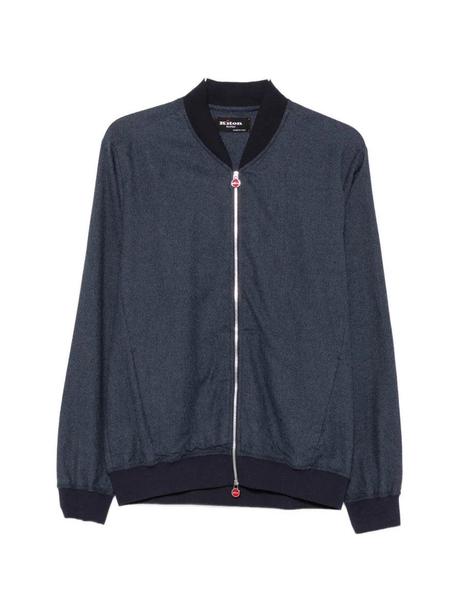 Kiton jacket in navy blue