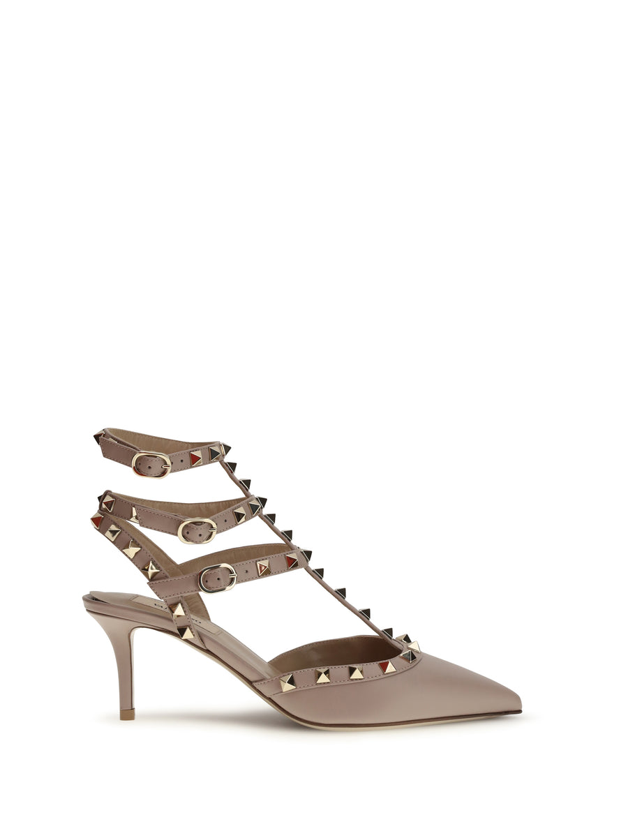 Valentino Garavani 100% calf leather pumps in beige