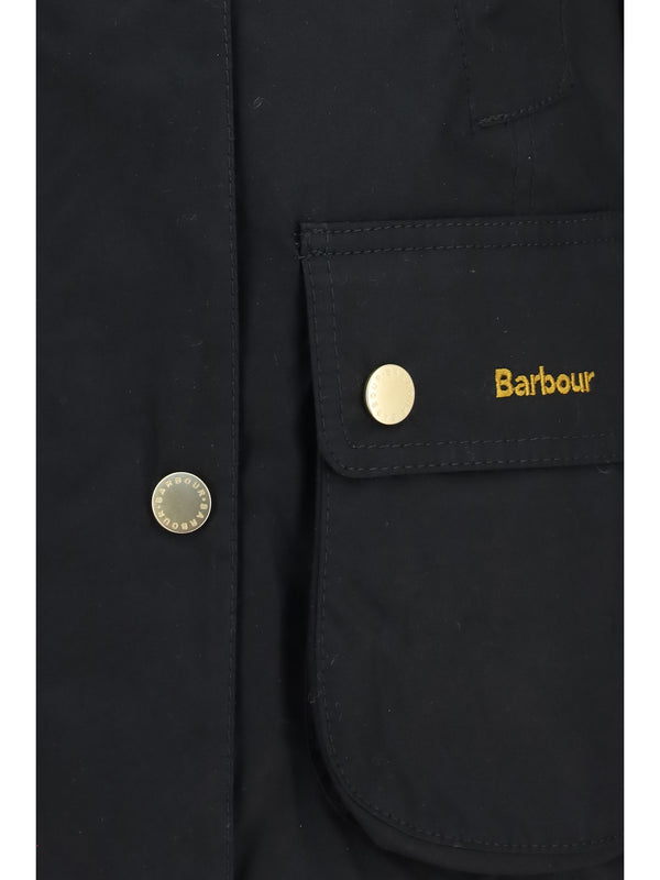 Waxed Jacket Beadnell Black Black/classic Cotton