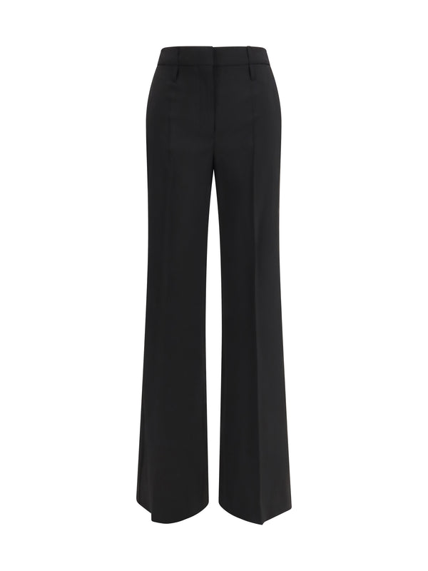 Max Mara Sportmax 100% Fleece Wool trousers in black