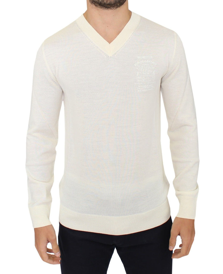 Ermanno Scervino 50% Acrylic sweater in white