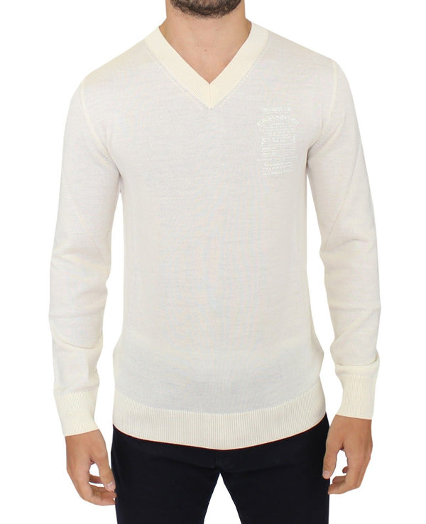 Ermanno Scervino 50% Acrylic sweater in white
