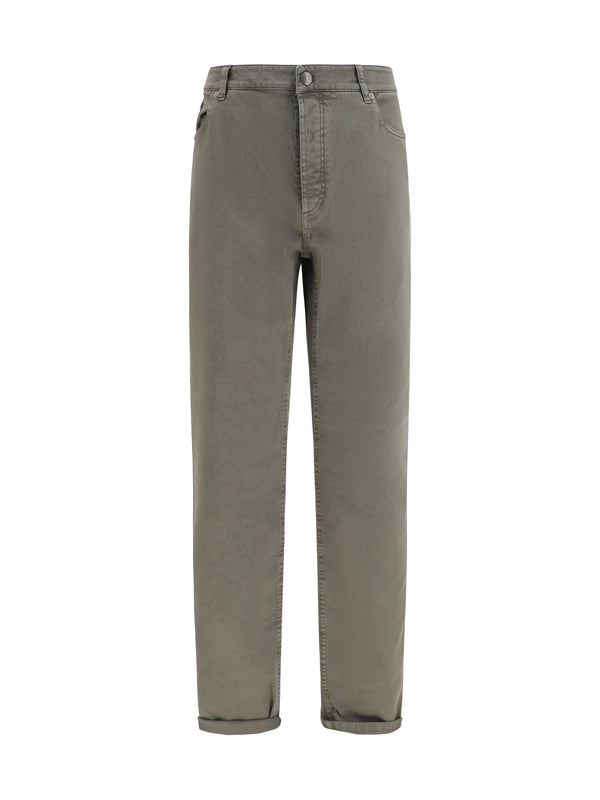 Brunello Cucinelli 99% Cotton jeans in gray