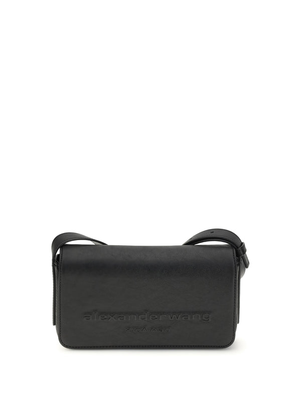 Alexander Wang 100% Calf Leather Bos Taurus shoulder bag in black