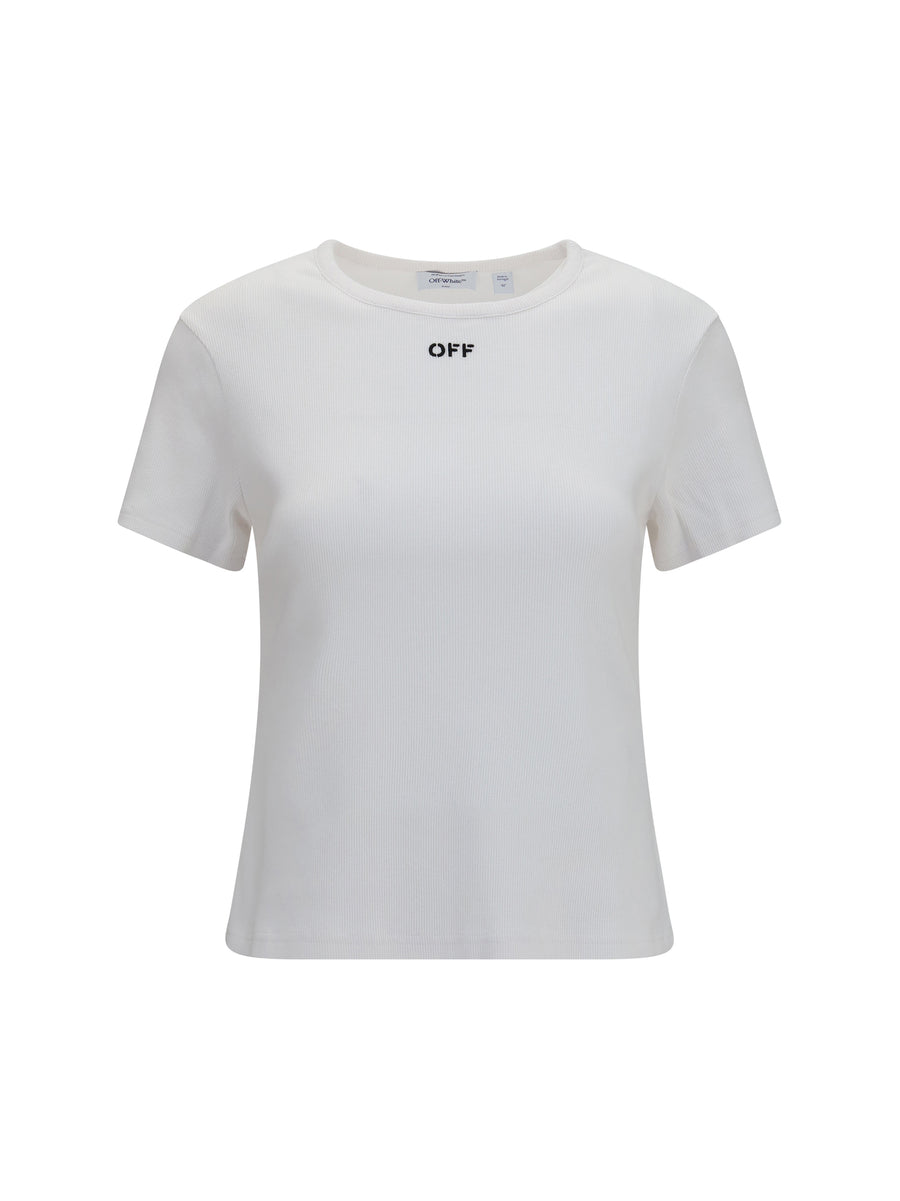 T-Shirt Off Stamp White-Black White/black Cotton T-shirts & Jerseys