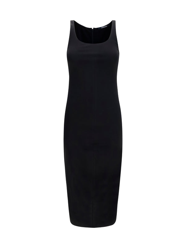 Jacquemus 72% Viscose dress in black