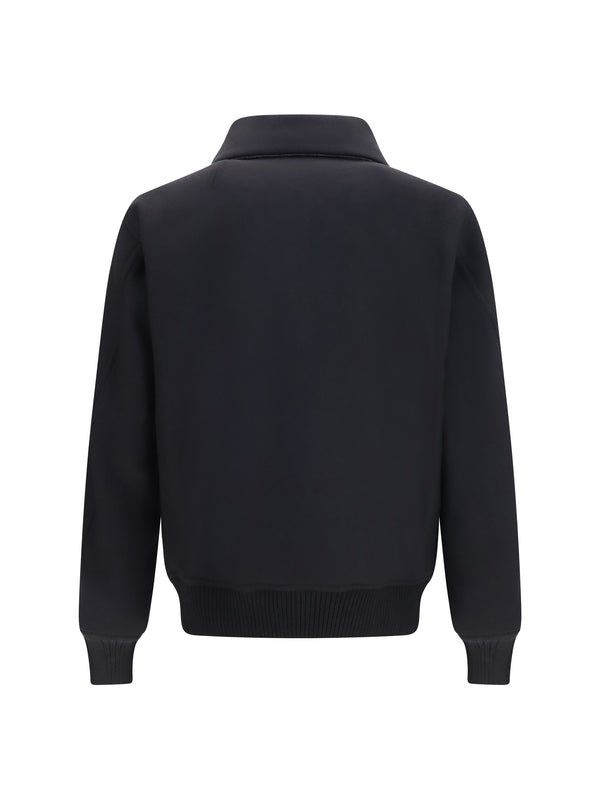 Flight Jacket Dracu Black Merino Wool Padded & Down