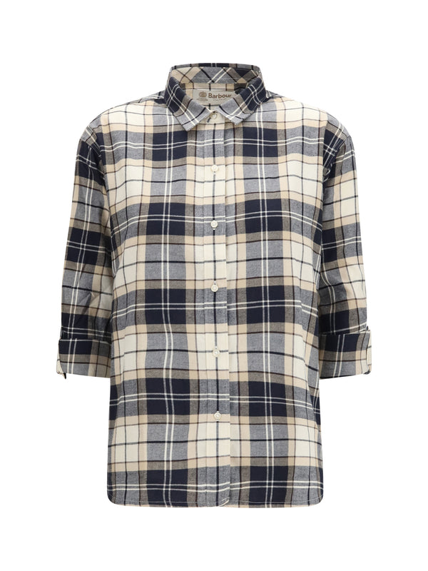 Elishaw Check Shirt Lt Birchwood Tartan Cotton