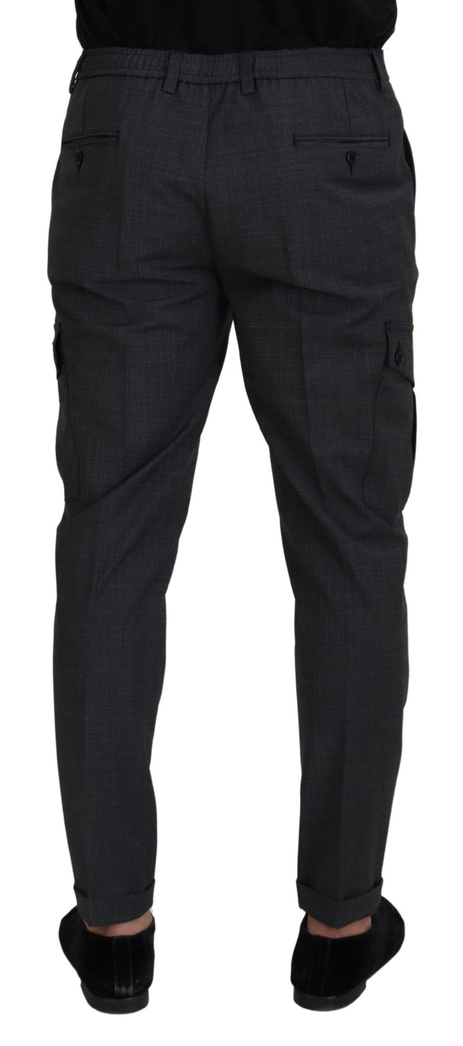 Dolce & Gabbana 44% Wool cargo pants in gray