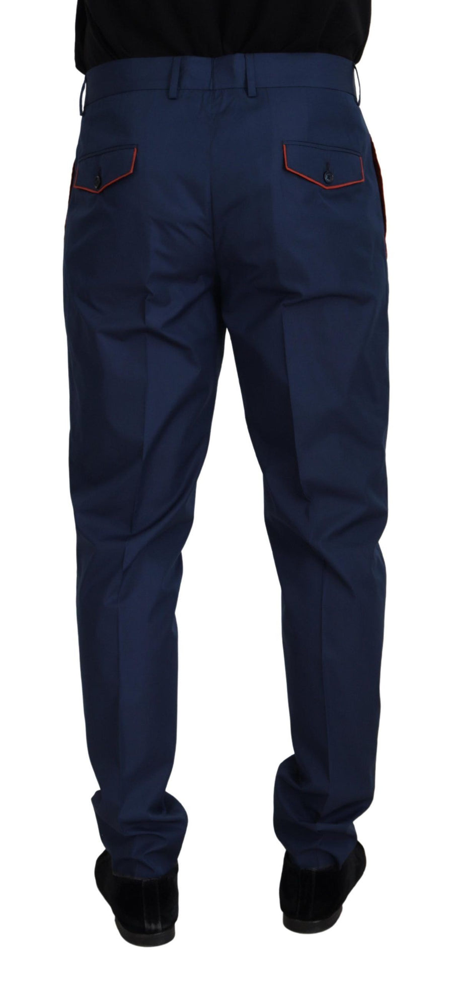 Dolce & Gabbana 81% Cotton chinos in navy