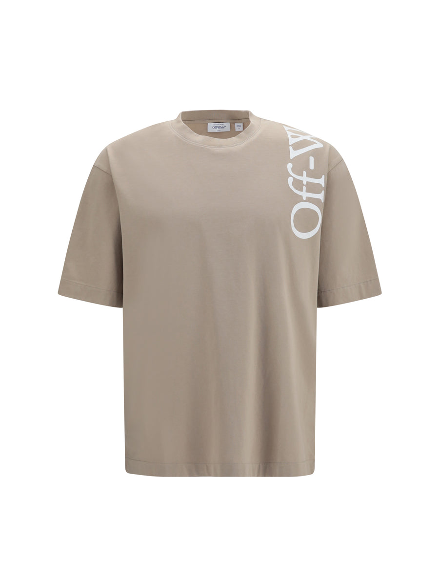 Off-White 100% Cotton t-shirt in beige