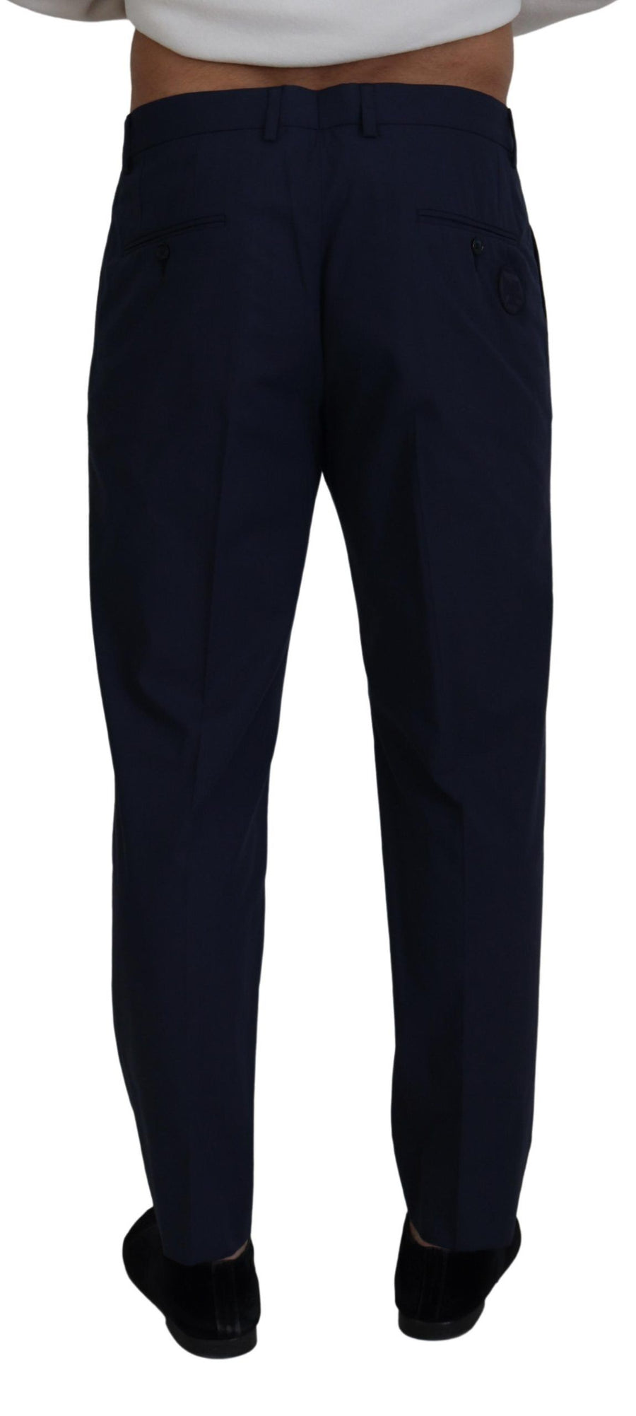 Dolce & Gabbana 100% Cotton trousers in navy
