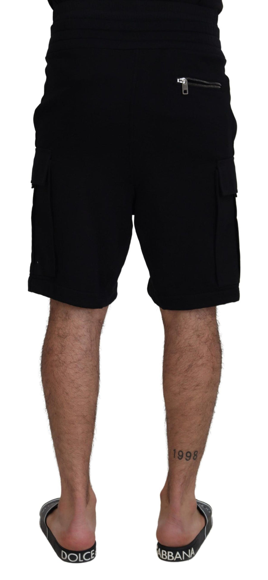 Dolce & Gabbana 90% Cotton bermuda in black