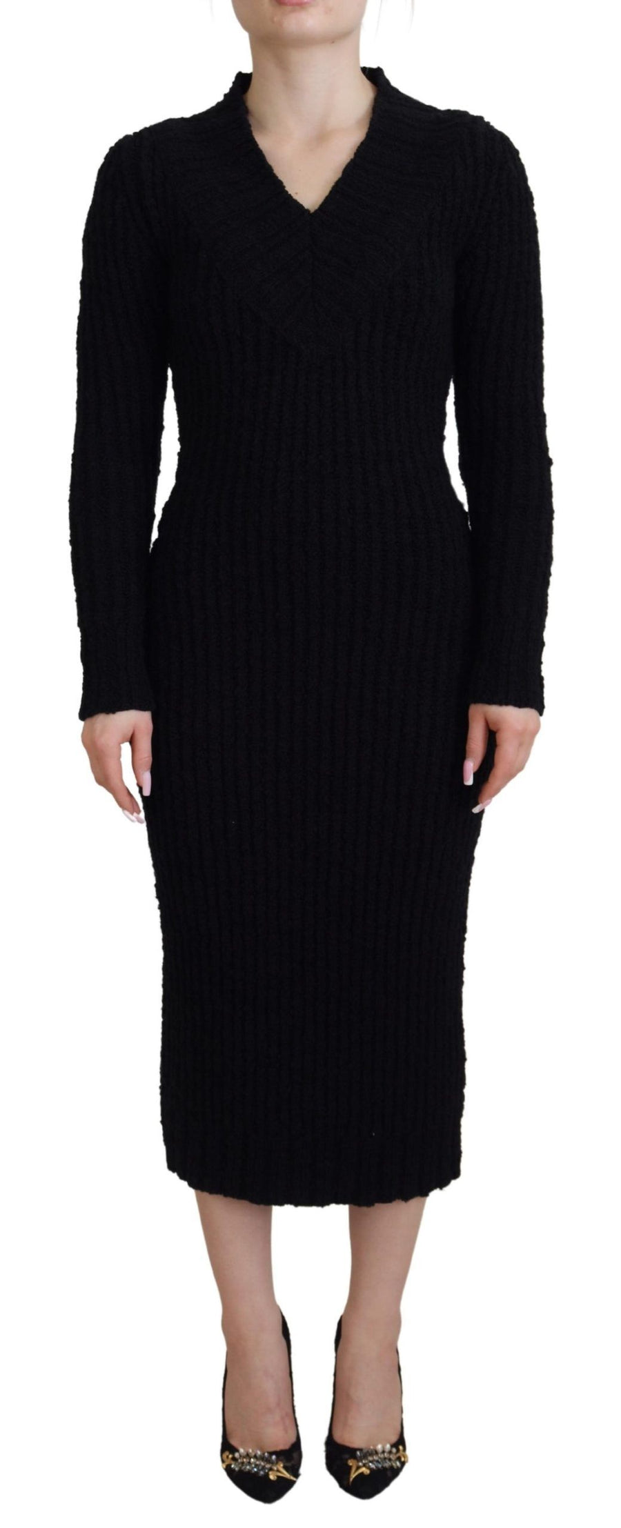 Dolce & Gabbana 93% Wool dress in black
