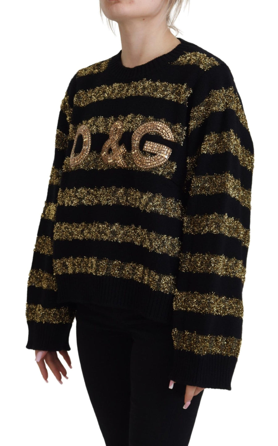 Dolce & Gabbana 65% Cashmere sweater in black