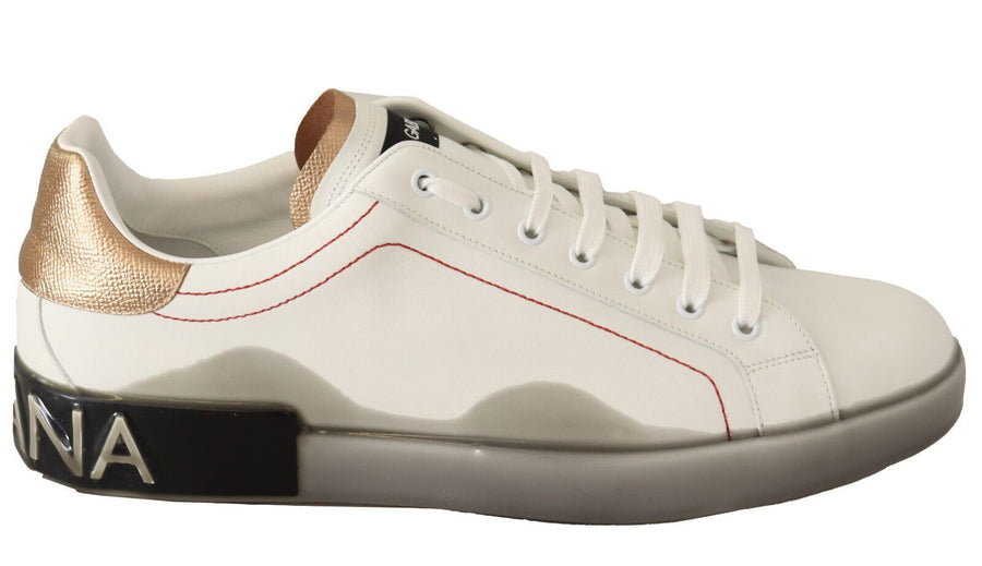 Dolce & Gabbana 100% Leather sneaker in white