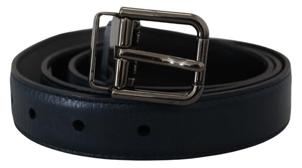 Dolce & Gabbana Leather belt in navy