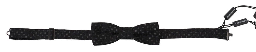 Dolce & Gabbana 100% Silk bow tie in black