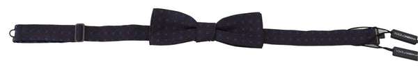 Dolce & Gabbana 100% Silk bow tie in blue