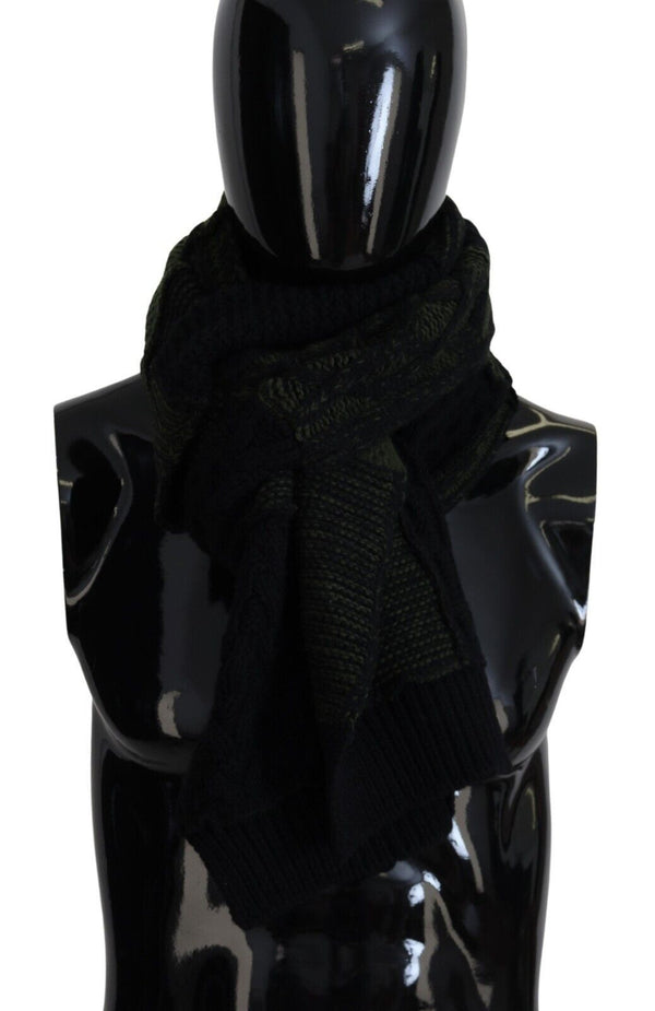 Dolce & Gabbana 100% Wool scarf in black