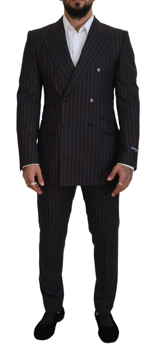 Dolce & Gabbana 100% Virgin Wool (body); Lining 85% Silk pant suit in black