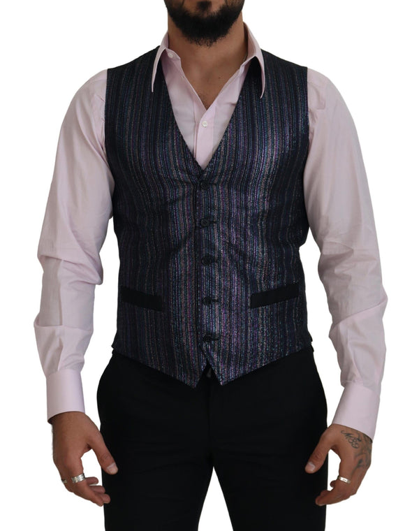 Dolce & Gabbana 79% Polyester vest in navy