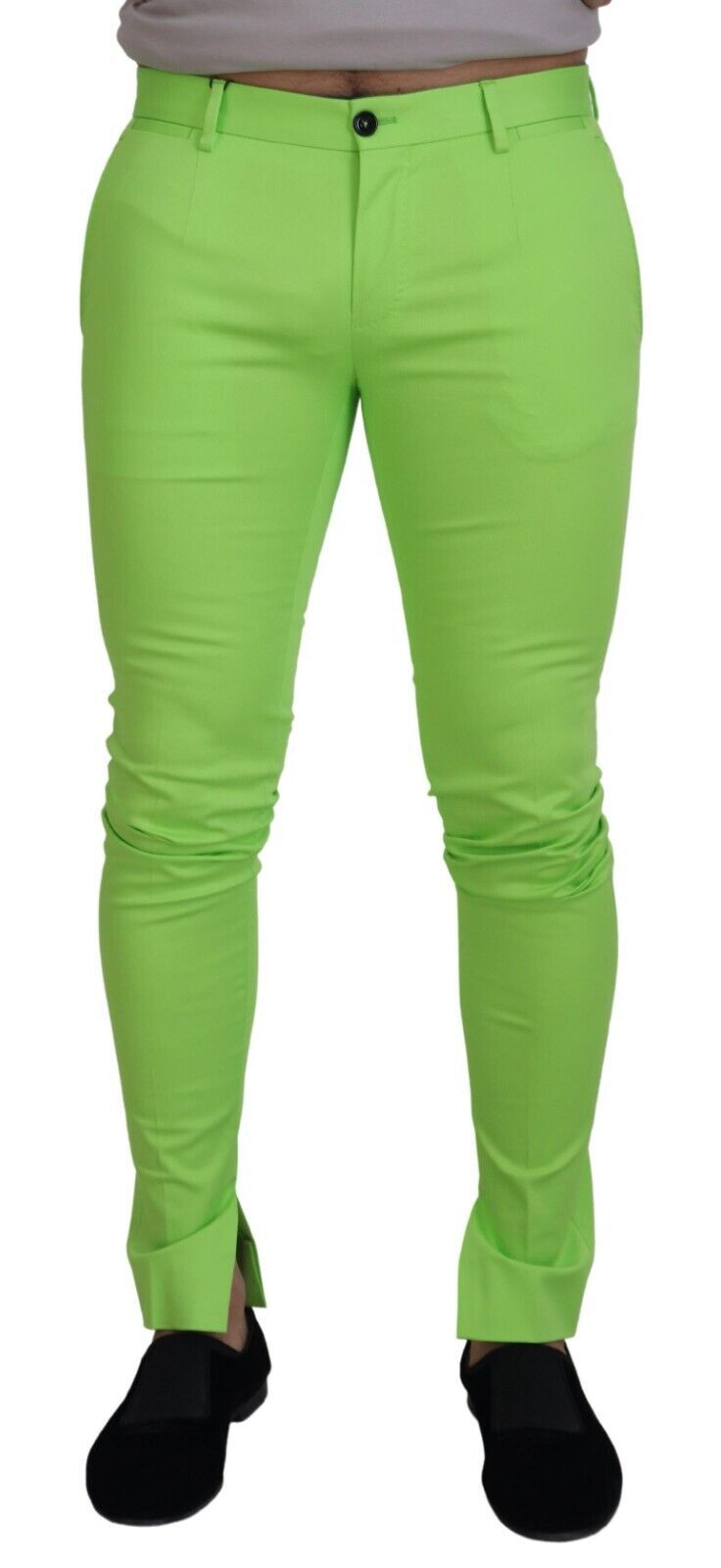 Dolce & Gabbana 98% Cotton trousers in green