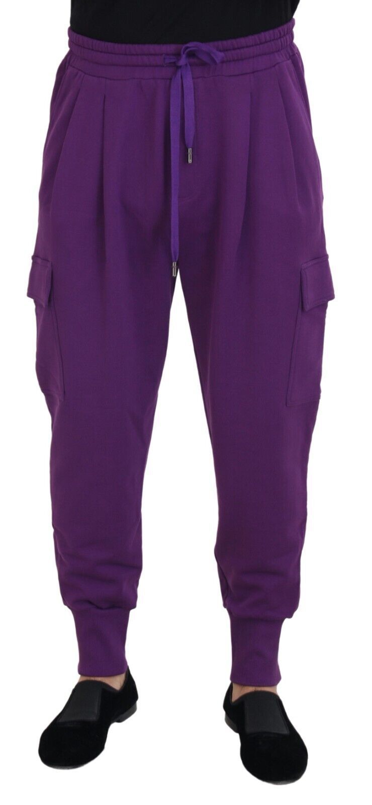 Dolce & Gabbana 100% Cotton joggers in purple