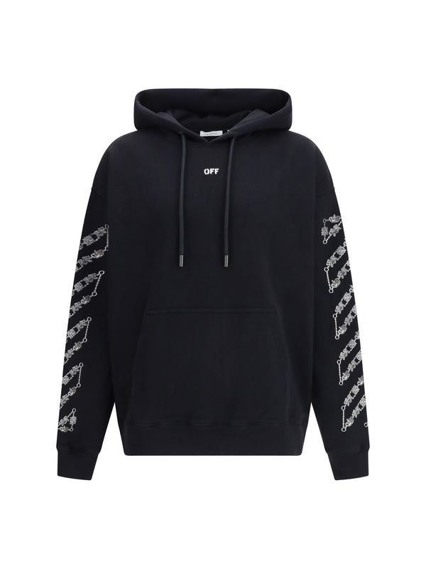 Off-White 100% Cotton hoodie in black