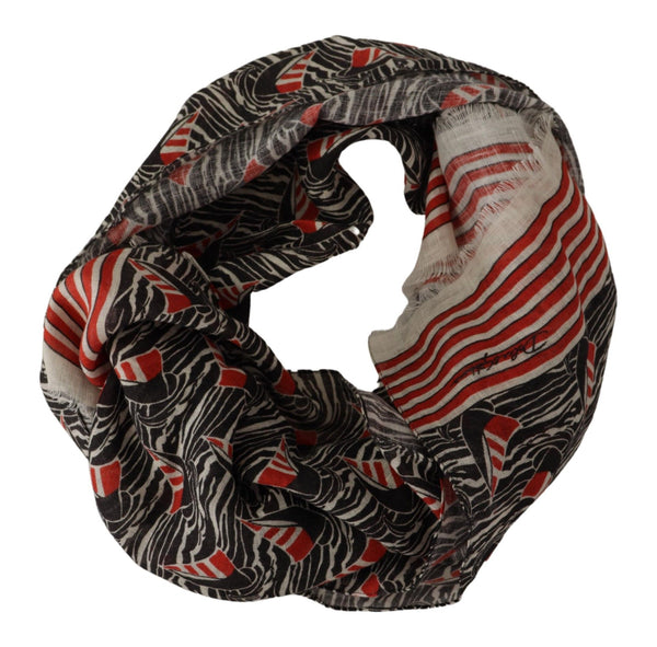 Dolce & Gabbana 100% Linen scarf in black