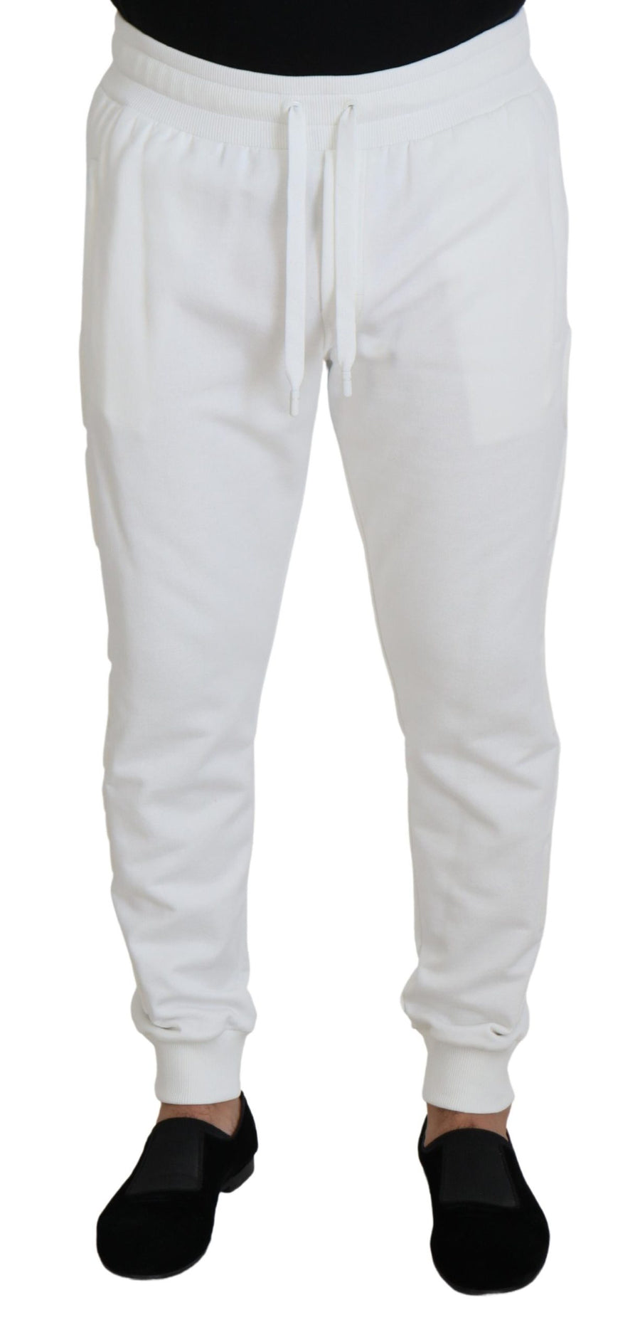 Dolce & Gabbana Cotton joggers in white