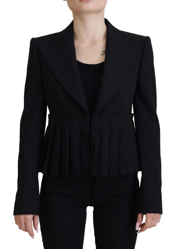 Dolce & Gabbana 99% Virgin Wool 1% Elastane blazer in black