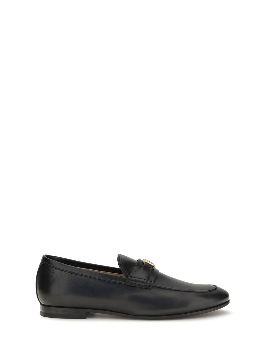Loafers Vlogo Signature Black Calf Leather