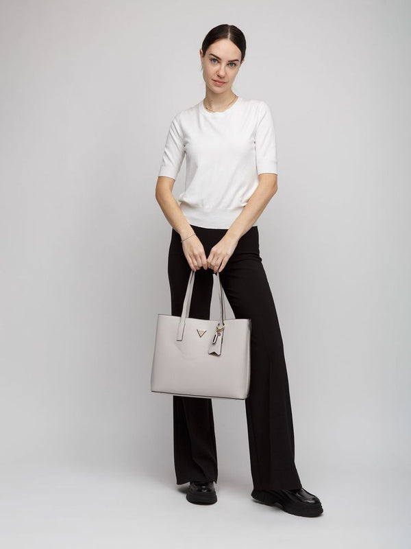 Guess 100% Polyurethane tote bag in ivory
