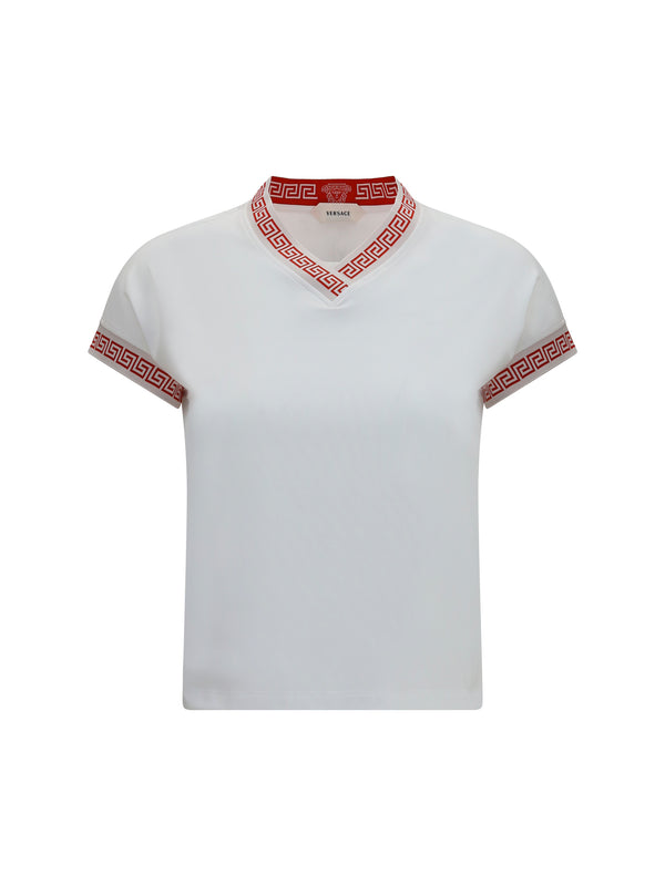 Versace 100% cotton t-shirt in white