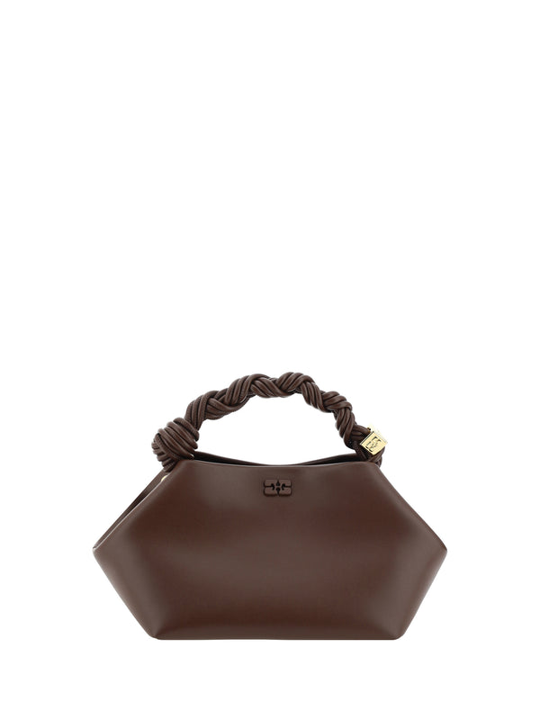 Ganni 65% Calf Leather (Bos Taurus) shoulder bag in brown