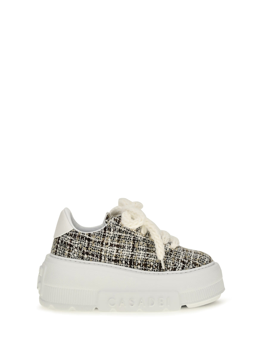 Casadei Upper: 100% Fabric; Sole: 100% Rubber sneaker in white