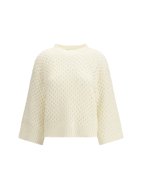 Fabiana Filippi 63% Fleece Wool Ovis Aries; 17% Polyester; 12% Silk; 8% Cashmere/Capra Hircus sweater in beige