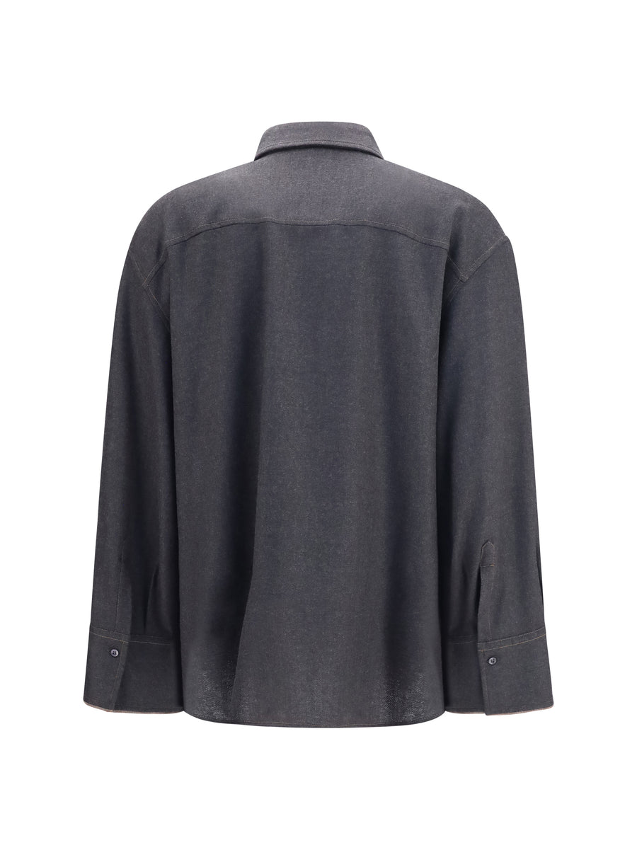 Shirt Virgin Wool Anthracite
