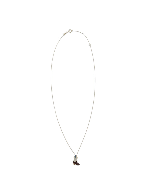 Aliita 9-karat yellow gold with enamel necklace in gold