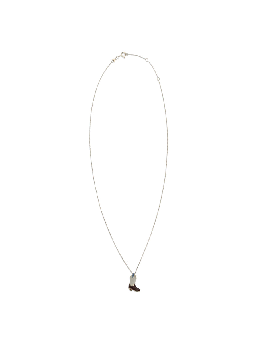 Aliita 9-karat yellow gold with enamel necklace in gold