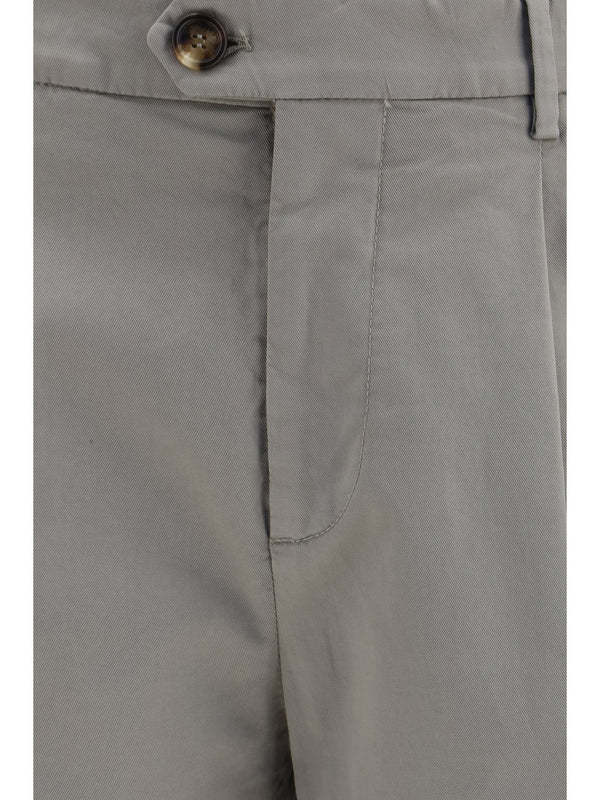 Chino Pants Cotton Blend Khaki Trousers