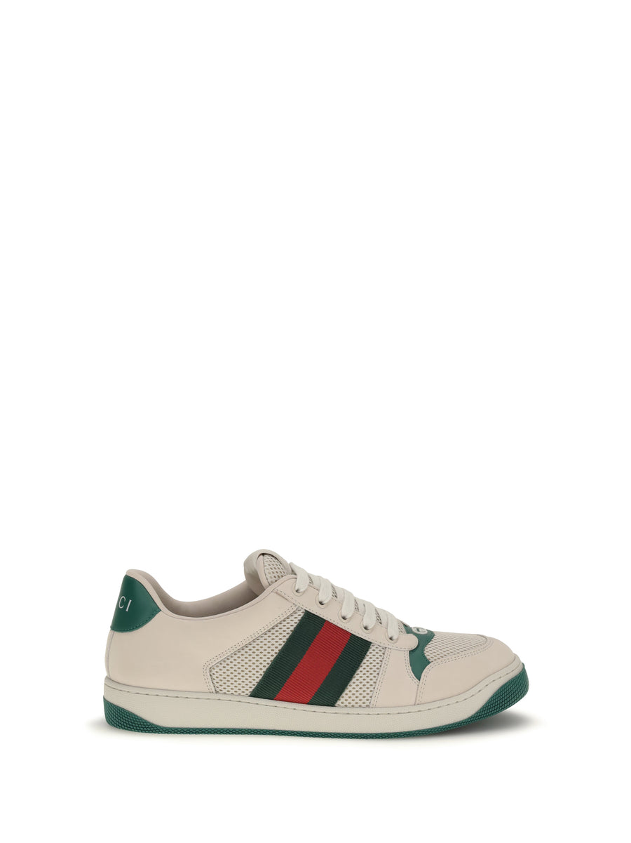 Gucci Upper: 100% Polyester; Sole: 100% Rubber sneaker in white