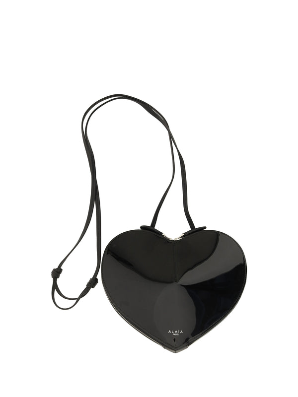 Shoulder Bag Le Coeur Black Calf Leather