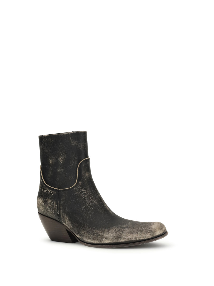 Ankle Boots Memphis Black-Beige Black/beige Calf Leather (bos Taurus)