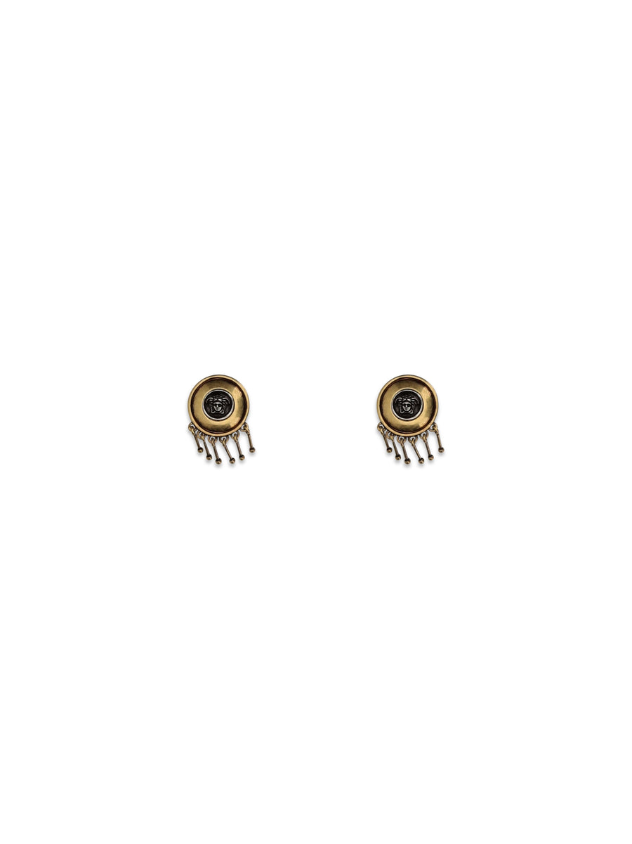 Clip-On Drop Earrings Medusa Gold-Palladium Gold/palladium Brass