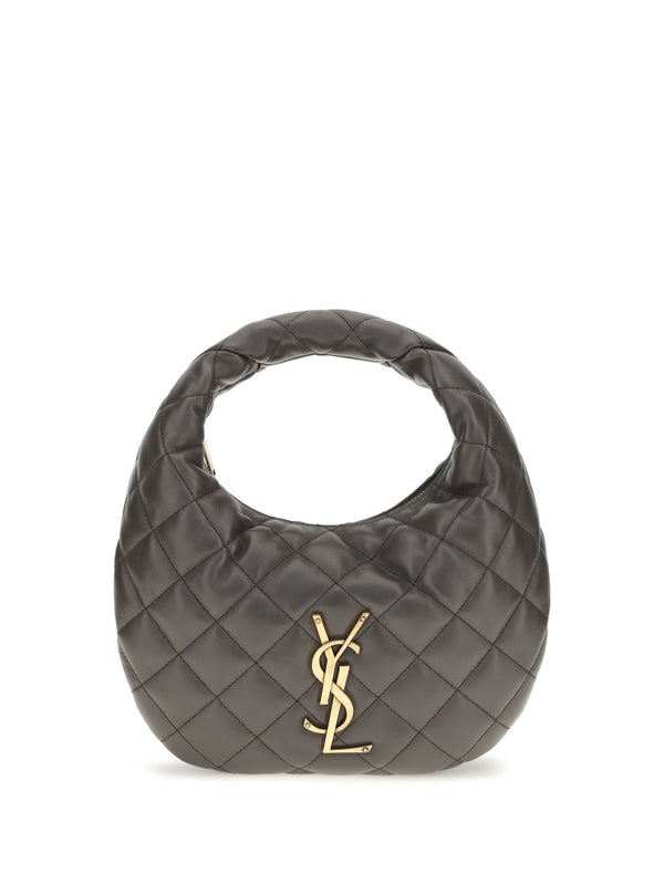 Saint Laurent 100% Lambskin nappa leather shoulder bag in gray