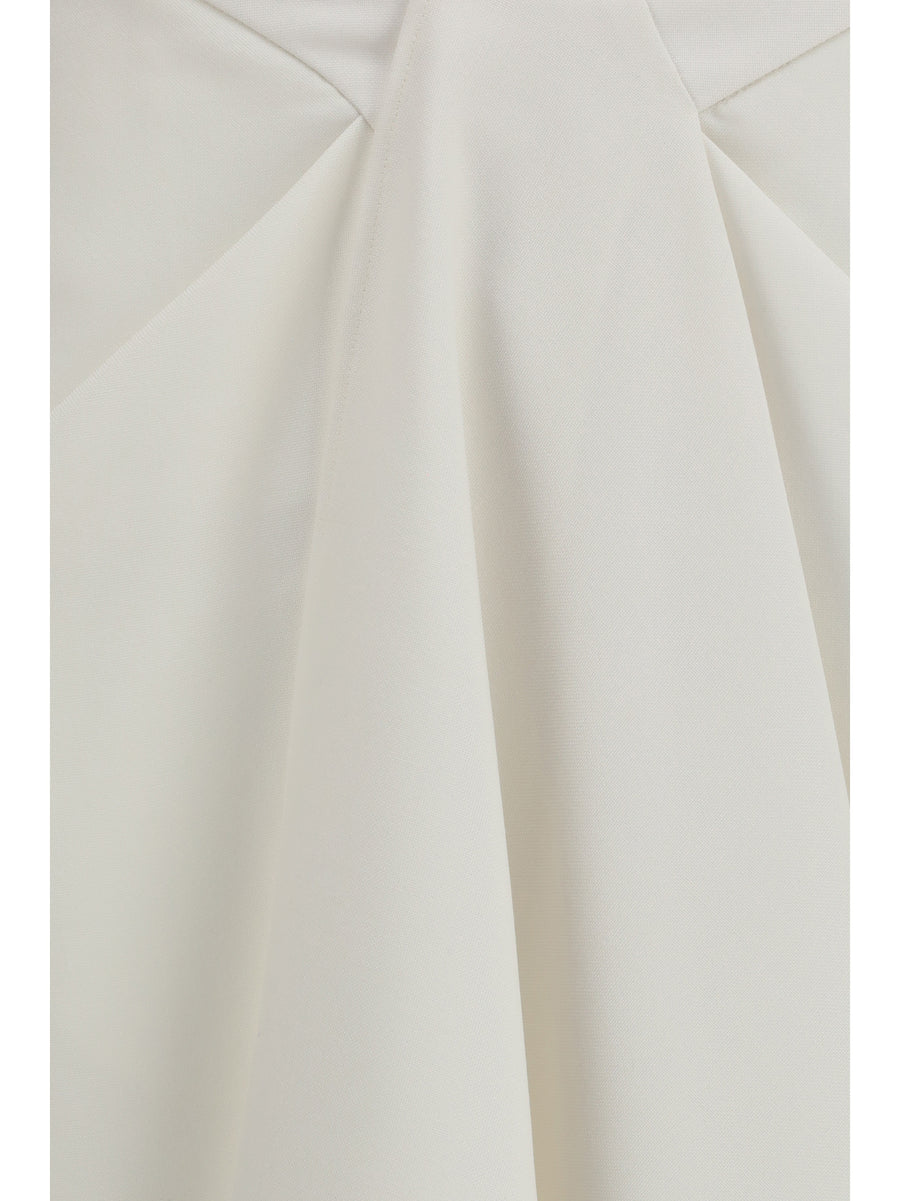 Skirt Wool And Mohair White Merino (ovis Aries)
