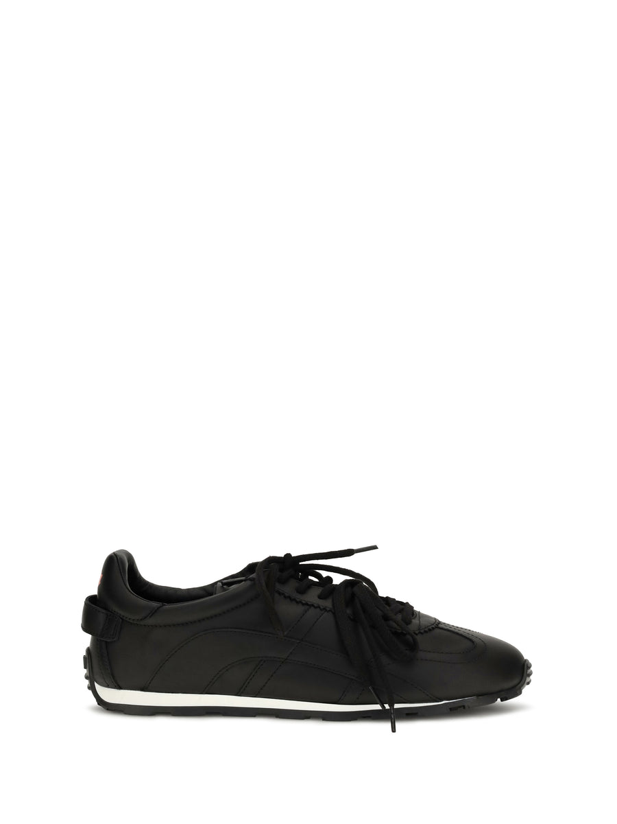 Leather Sneakers Nero