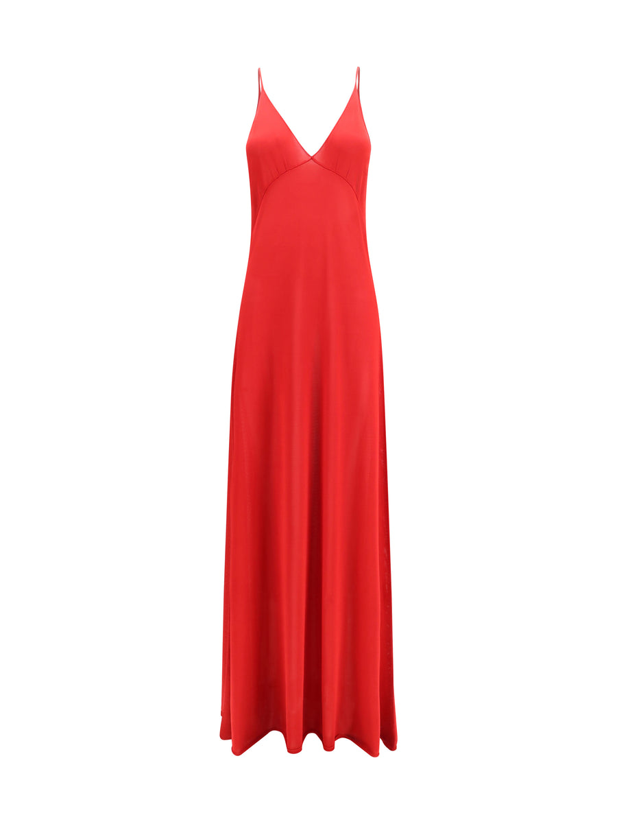 Silk Dress Rosso